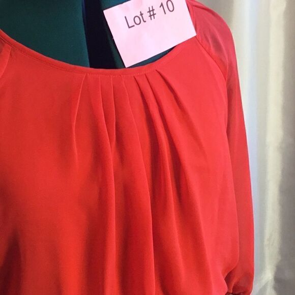 2 tone dress with semi sheer top & stretchy skirt in size 12 by ENFOCUS STUDIO - Picture 5 of 13